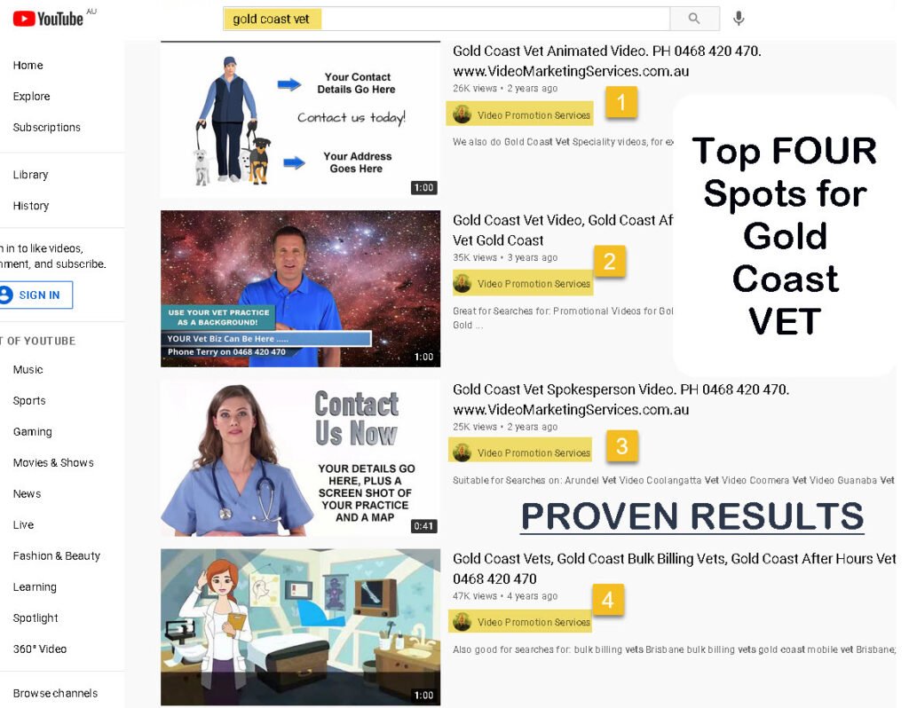 How to Get Videos Ranked - Gold Coast Vet